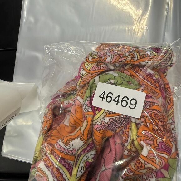 Talbots Cardigan Women M Medium Orange Floral V-Neck Long Sleeve Cotton Button - Picture 7 of 7